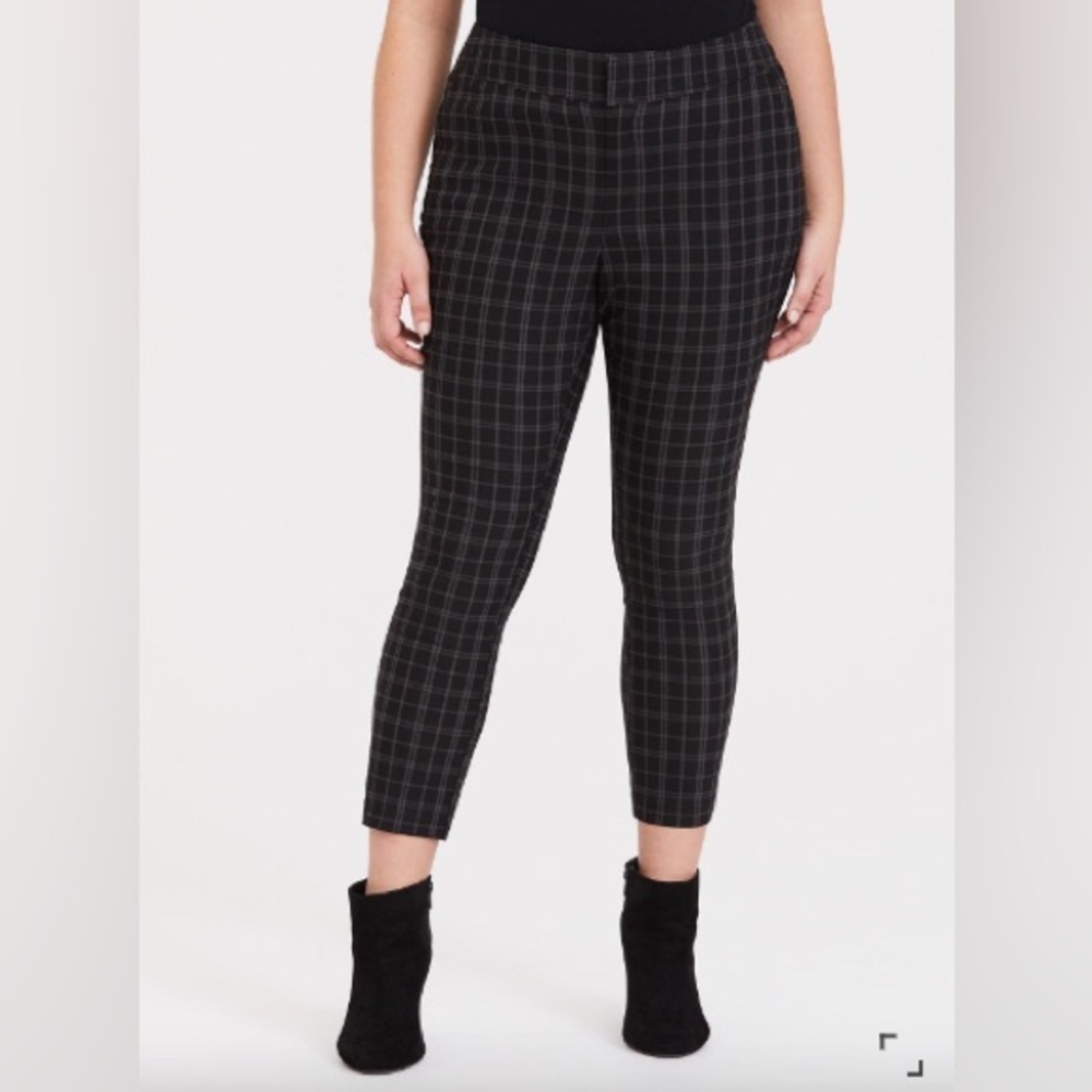 Torrid Plaid Ankle Skinny Pants - Picture 3 of 11